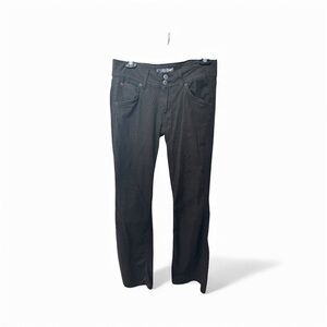 Hudson Jeans Women's Black Plaid Straight leg/boot cut Pants